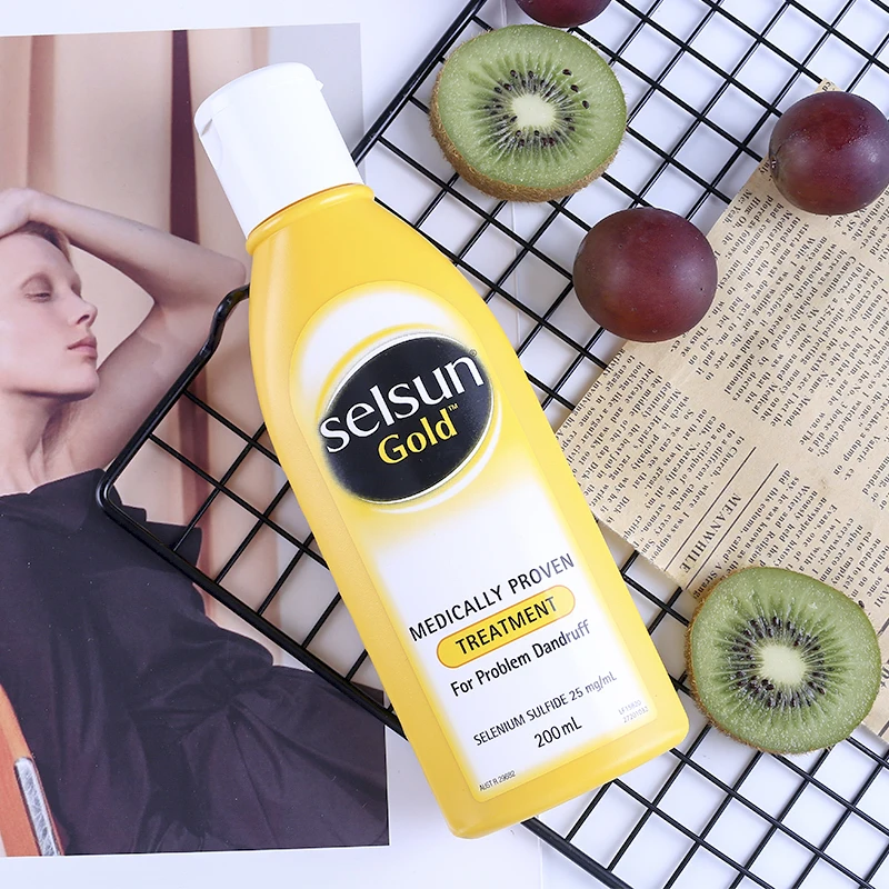 Selsun Ouro Caspa Tratamento Medicamentoso Shampoo Anti Seborreica Dermatite Aliviar Descamação Coceira Esfria Couro Cabeludo Mod. 1305439 3 Selsun ouro caspa tratamento medicamentoso shampoo anti