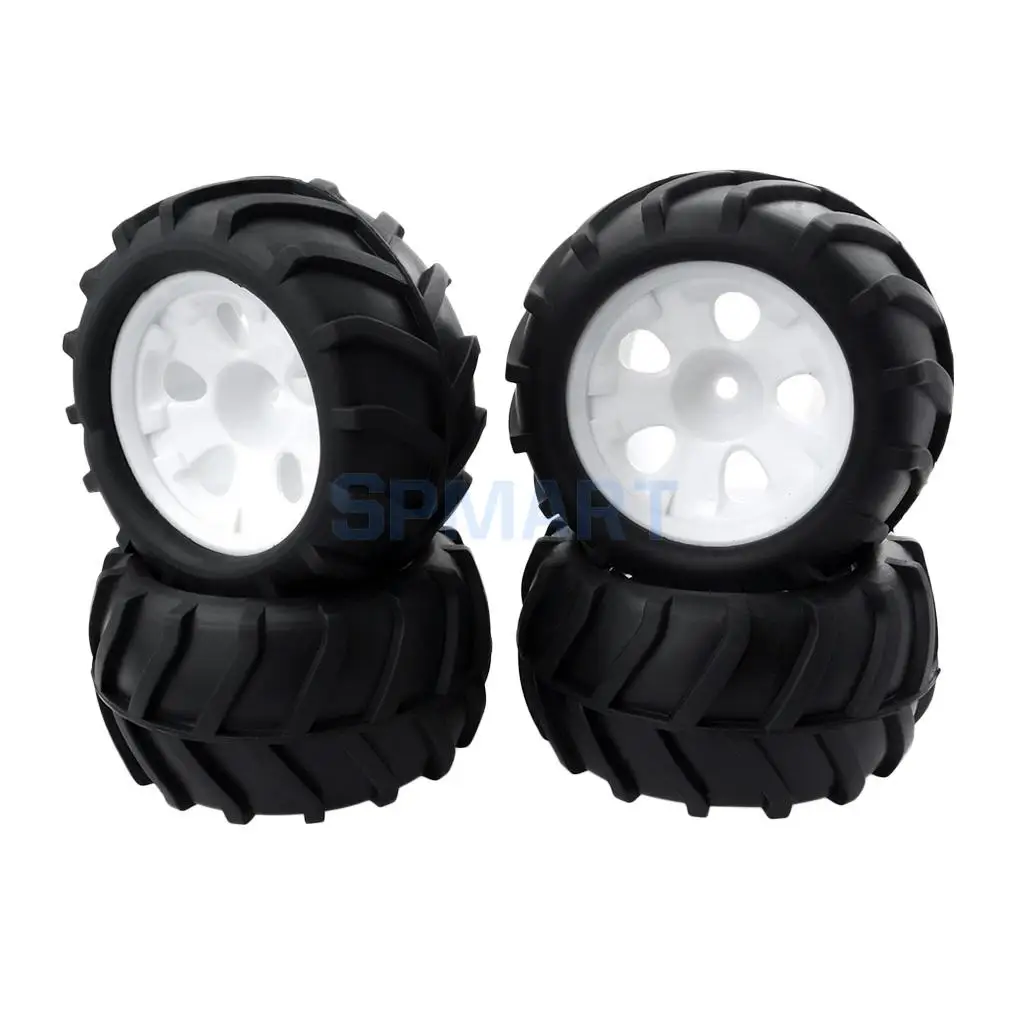 4 шт. 85 мм черные резиновые шины для 1/10 HSP HPI ZD Racing WPL Wltoys RC Rock Crawlers|Детали и