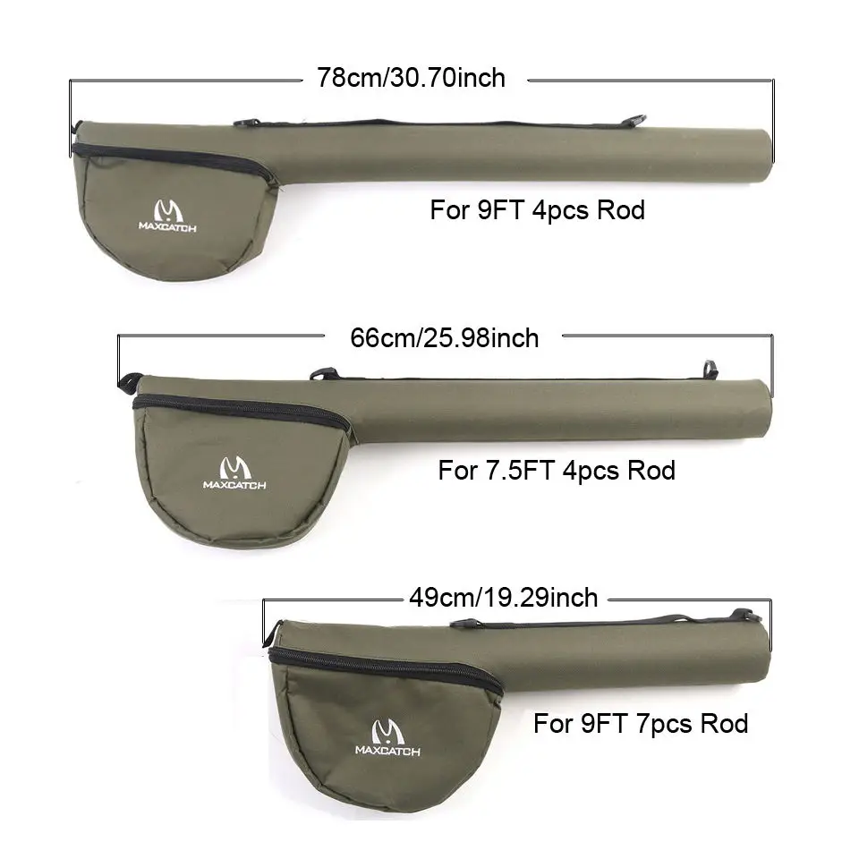 Maximumcatch удочка для ловли нахлыстом треугольная Удочка Чехол Кордура для хранения удочек для 7.5ft/9ft 4/7Sec Удочка рыболовная Сумка