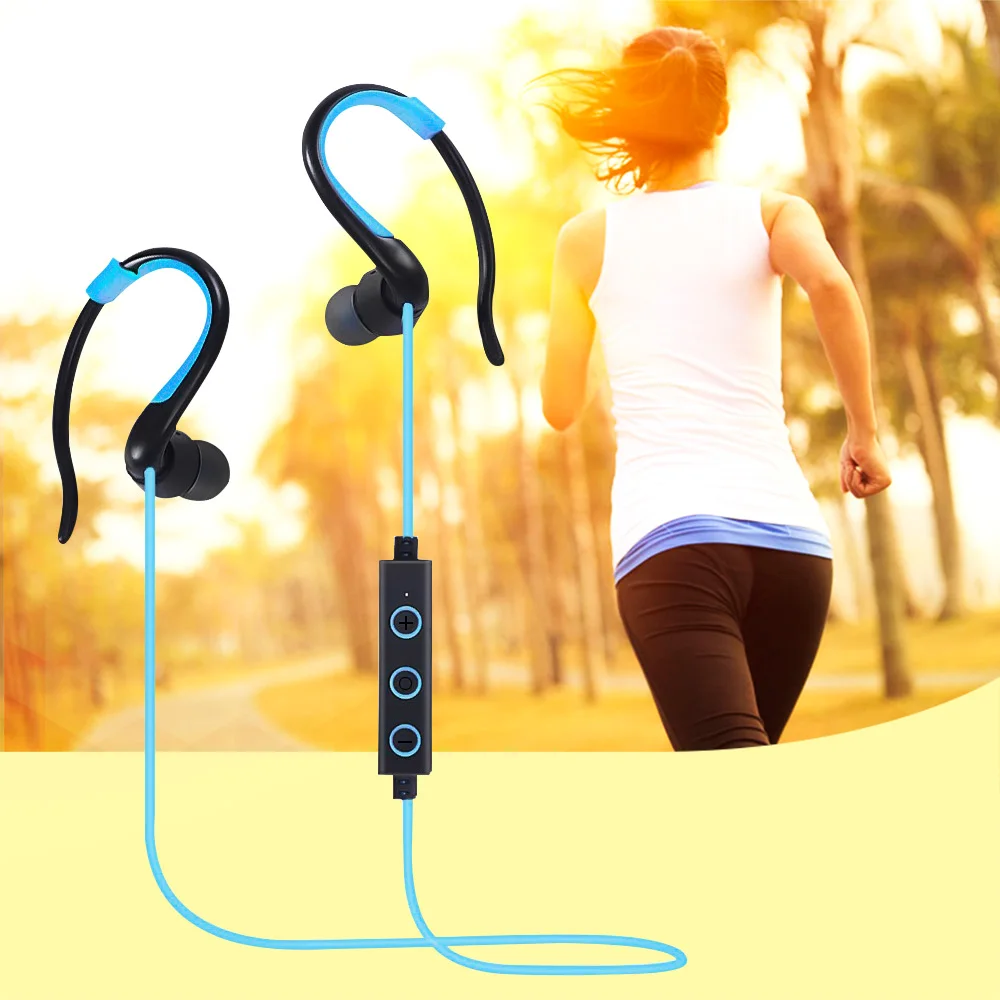 Sports Stereo Wireless Bluetooth Earphone Headphones With Mic Noise