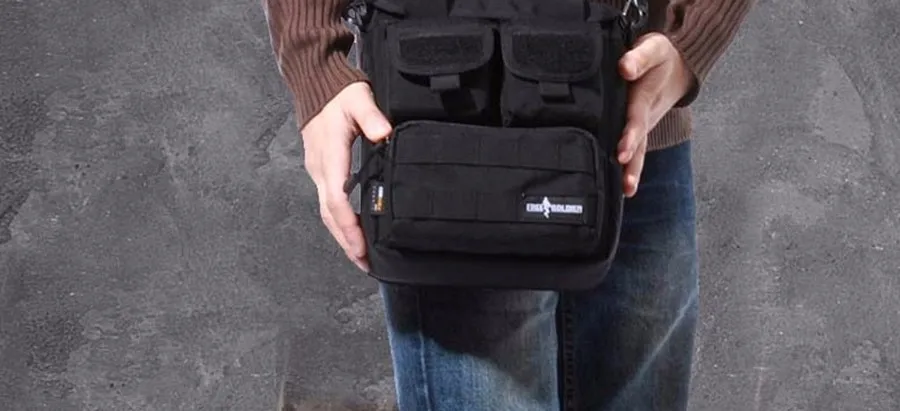 FREE SOLDIER Тактическая военная походная сумочка на плечо, в стиле милитари, для повседневной носки и туризма, ручная, 1000D CORDURA YKK молнии