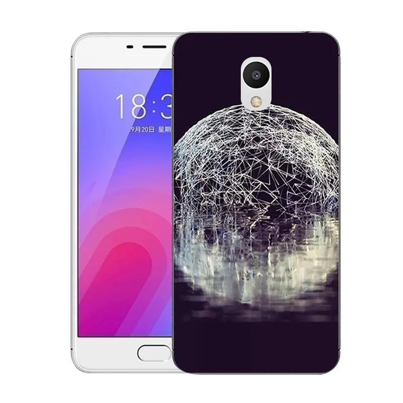 Чехол для Meizu M6 5 2 дюйма с текущей печатью чехол телефона M 6 Mini M711Q M711C прозрачный