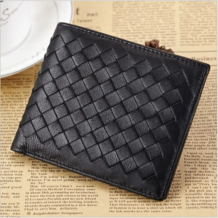 Sheepskin man wallet Genuine Leather Soft & High quality Short purse Black and Navy Blue Sheepskin man wallet Genuine Leather Soft & High quality Short purse Black and Navy Blue