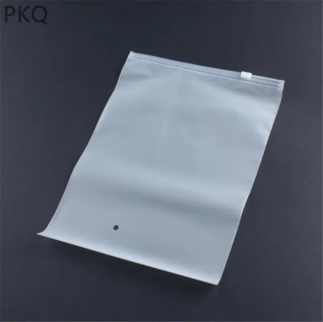 500pcs print Custom logo cloth packaging bag plastic frosted bag,zipper