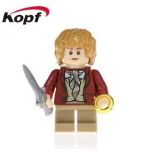 50 шт. PG532 Супер Герои Властелин колец фигурки Bilbo Dwalin Thorin Baggins Gandalf строительные блоки игрушка-подарок для детей