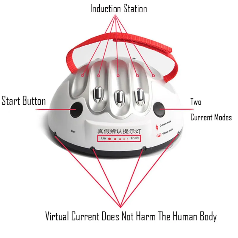 Полиграф креативный Регулируемый миниатюрный детектор лжи с электрическим током, вечерние, настольные игры, хитрые, новинка, приколы, игрушки в подарок