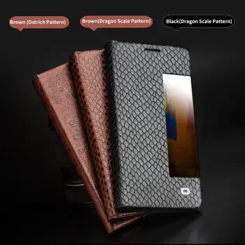 

Qialino Case For Huawei Mate 9 Mate9 Luxury Genuine Leather Flip Cover For Huawei Mate 9 Mate9 Sleep Wake Function