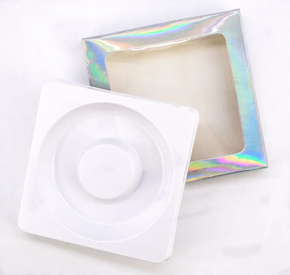 10 компл./лот упаковочная коробка для ресниц пустой ресницы посылка многоцветный бумажная коробка белый ресницы DIY блестящие упаковочная коробка - Цвет: laser
