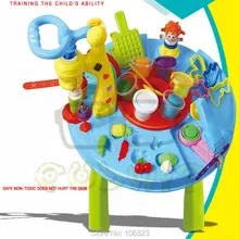 Creartive font b Play b font font b Dough b font Table with Tools Molds font
