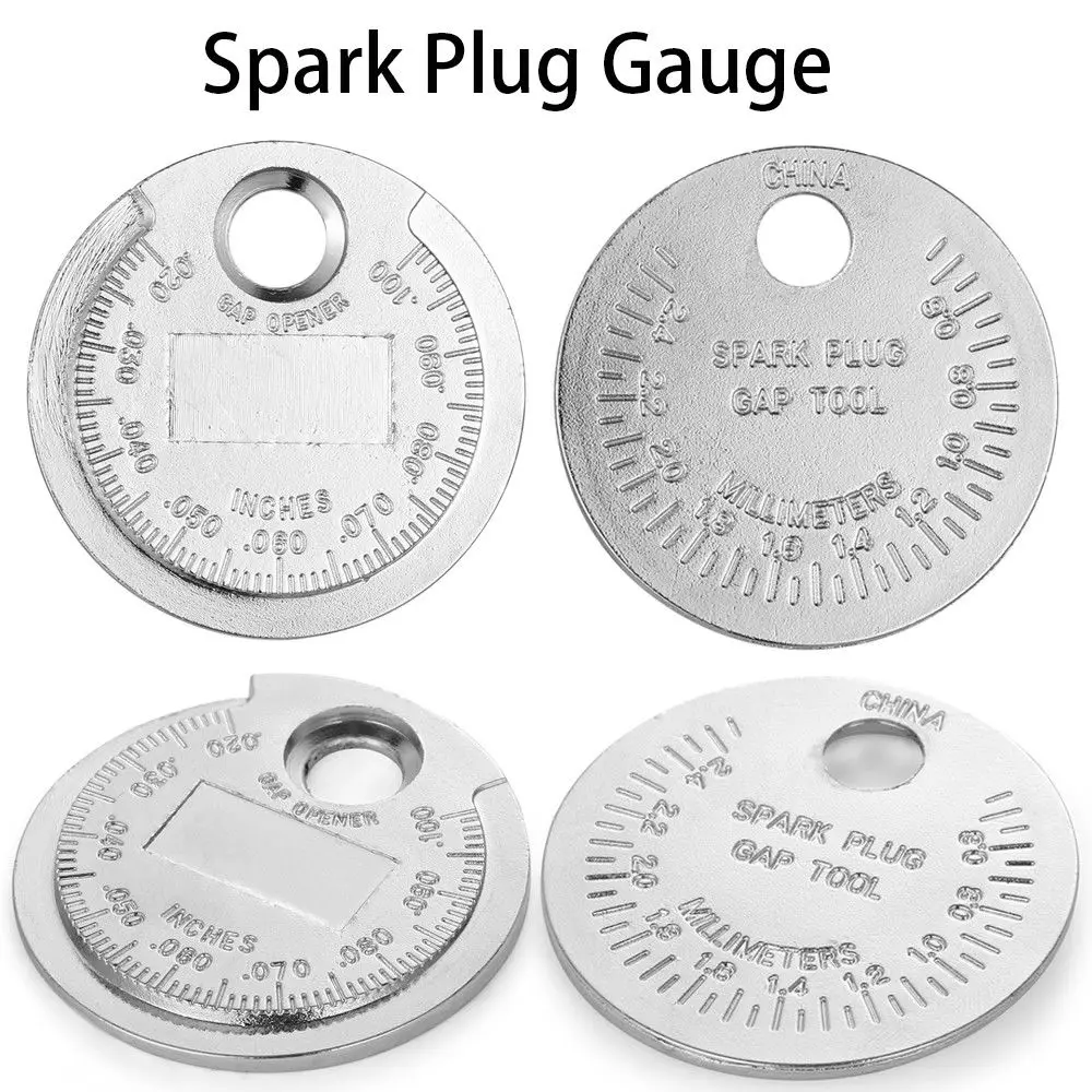 1pc Spark Plug Gap Gauge Tool Measurement Coin-Type 0.6-2.4mm Range Spark Plug Gage 1pc Spark Plug Gap Gauge Tool Measurement Coin-Type 0.6-2.4mm Range Spark Plug Gage