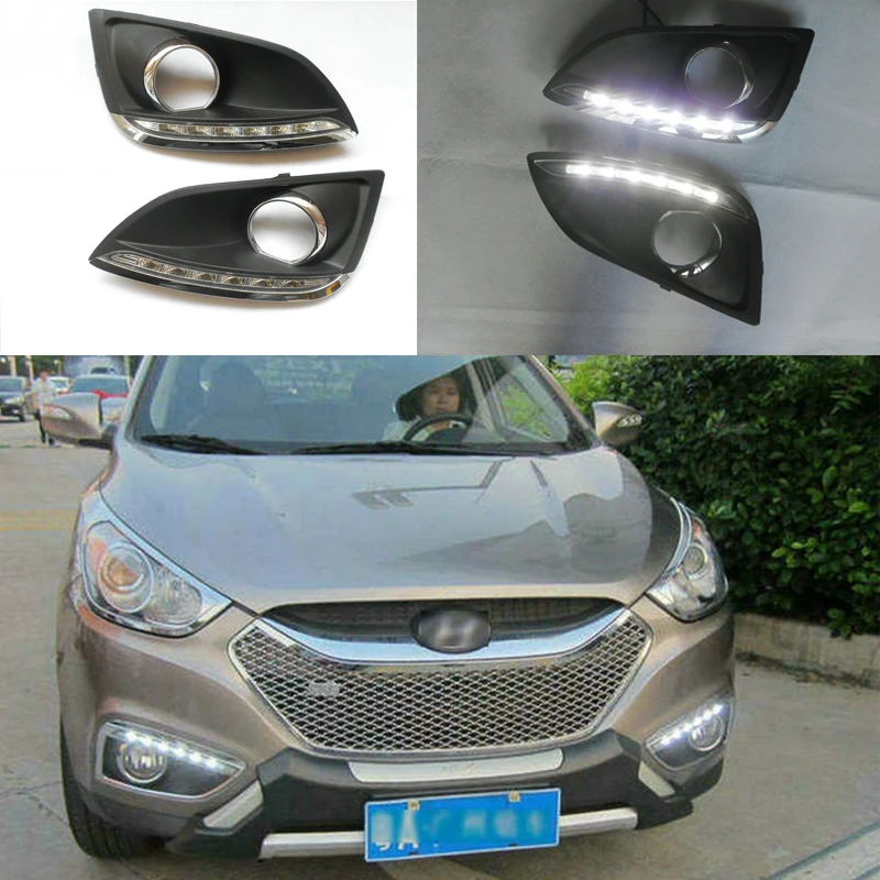 Светодиодные фары s для Hyundai IX35 ix 35 2010 2011 2012 автомобильный Стайлинг светодиодный