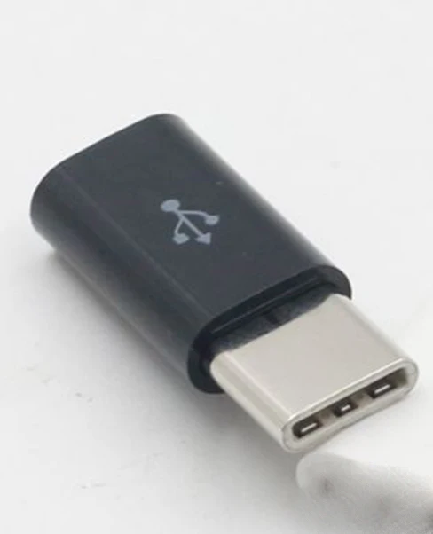 Кабель USB 3,1 type-C OTG штекер для Micro USB Женский USB-C Дата кабель адаптер V8 до 3,1 type C OTG адаптер для LG Macbook Nokia - Цвет: Black