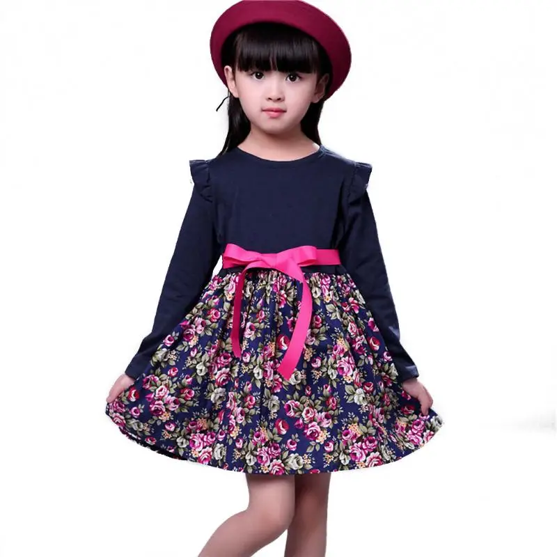 

dress for girl Children Long Sleeve Floral Princess Dress Autumn winter Dress Baby Girls Clothes roupas infantis menina