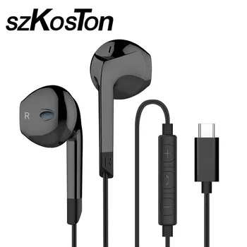 

Earphone USB Type C Headset For Xiaomi Huawei Earbuds With Microphon In Ear Stereo Sport For Xiaomi note3 Huawei mate 10 Headset
