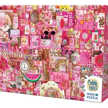 Новинка Cobble холм Радужная Коллекция розовый 1000 шт. головоломки игрушки вентиляторы ограниченное количество головоломки День рождения Рождественский подарок