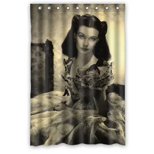 Famous Designers vivien leigh Shower Curtain Bathroom Thicken Waterproof Bath Shade for 48x72 inch | Дом и сад