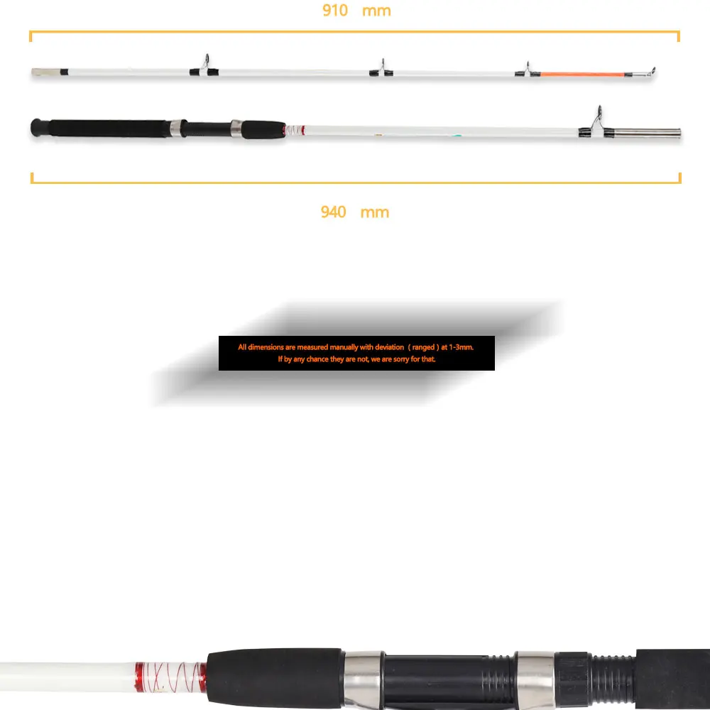 1,8 м/2,1 М рыболовная удочка для лодки, 2 секции, удочка для морской рыбалки, Супер Прочные рыболовные удочки из стекловолокна