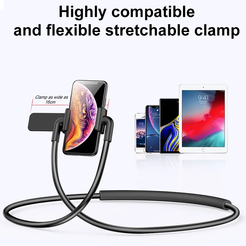  Baseus Lazy Neck Phone Holder Stand For iPhone Xiaomi Tablet Universal Mobile Phone Holder Flexible
