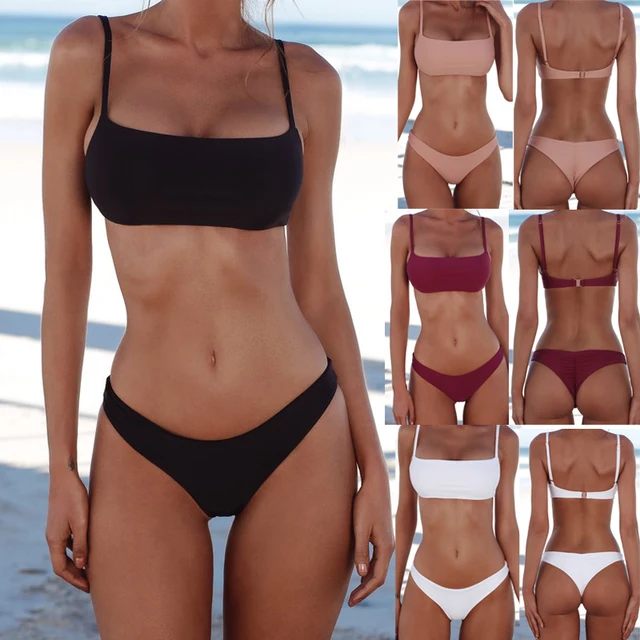 2018 nowy lato kobiety solidny Bikini zestaw push-up Unwyściełane biustonosz strój kąpielowy Trójkąt Bather Suit pływanie strój biquini tanie i dobre opinie Bikinis Set Poliester bawełna Women Bikinis Set Pasuje do rozmiaru Weź swój normalny rozmiar hirigin Wire Free Środkowa talia 2018 nowy lato kobiety solidny Bikini zestaw push-up Unwyściełane biustonosz strój kąpielowy Trójkąt Bather Suit pływanie strój biquini tanie i dobre opinie Bikinis Set Poliester bawełna Women Bikinis Set Pasuje do rozmiaru Weź swój normalny rozmiar hirigin Wire Free Środkowa talia