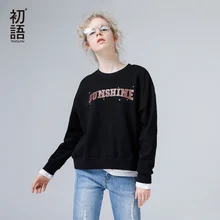 Toyouth Kpop Hoodies Vrouwen Sweater 2019 Casual Lange Mouwen Katoen Truien Brief Gedrukt Trainingspak Sueter Feminino(China)