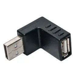 Правый угол USB ниже согнуть разъем под прямым углом USB мужской вниз перед горизонтальный Женский адаптер Разъем расширения ov24 p30