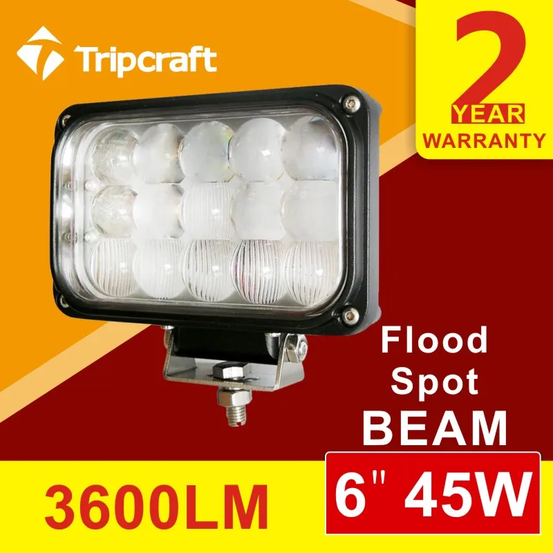 

2PCS 6inch 45W 4D led light bar combo beam for off road 4x4 for Truck Boat Car SUV ATV Work Light Bar 4WD led light bar
