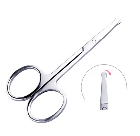 

Newest Nose Hair Scissors Ear Cut Facial Trimmers Stainless Steel Fashion Beauty Tool