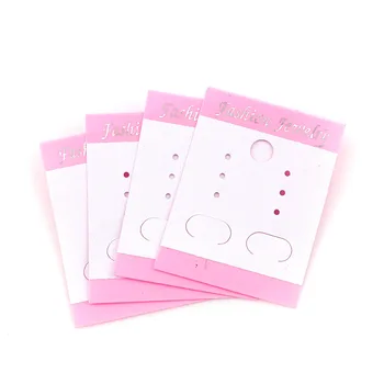 

8Seasons PVC Jewelry Earrings Display Card Geometric Rectangle Colorful Jewelry Accessories 50mm(2") x 37mm(1 4/8"), 50 Sheets