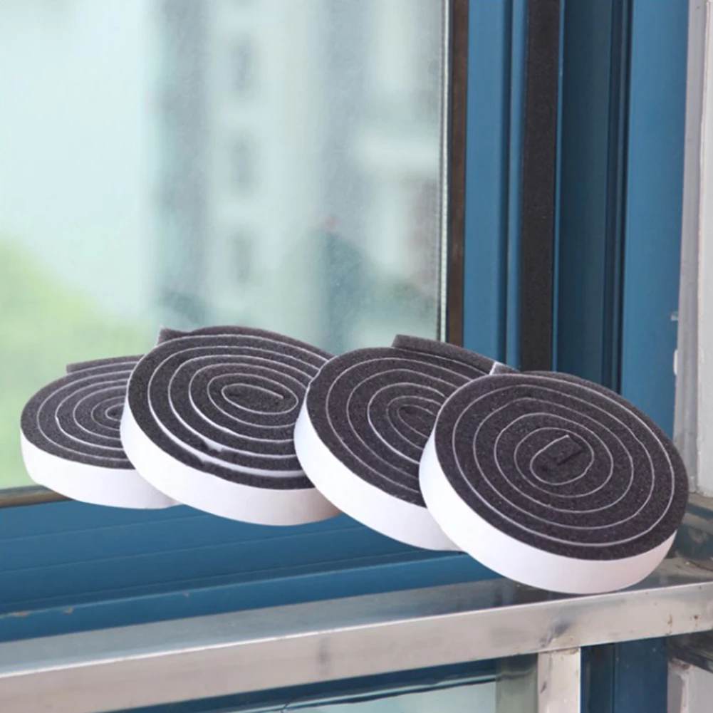 4 шт. самоклеющийся материал уплотнительная лента для окна домашний декор дверь пылезащитный звук защита от ветра звукоизоляция