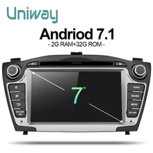 uniway ZIX357071 android 7 1 font b car b font dvd player gps for Hyundai IX35