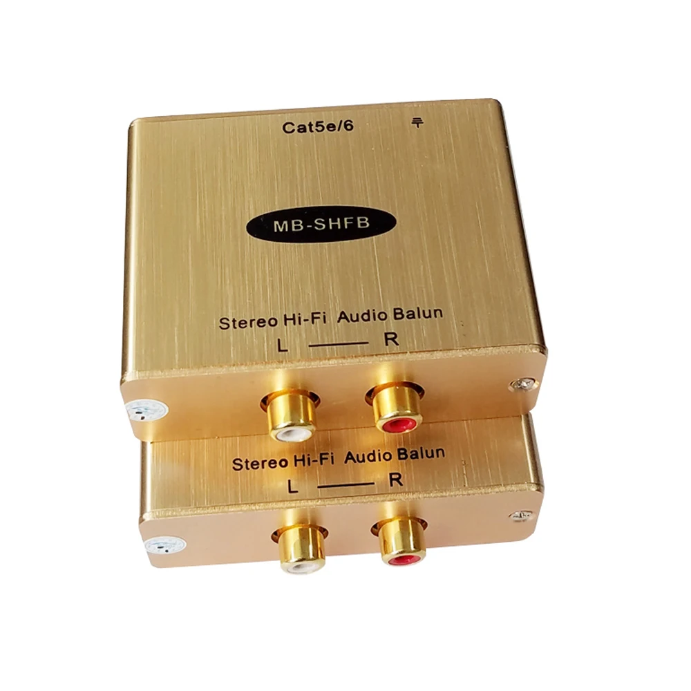Стерео Hi Fi аудио RJ45 адаптер стерео RCA к Cat5 Extender AV конвертер|Усилители мощности| |