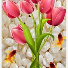 На заказ Алмазная картина eigen foto красный цветок лилии 5d Мандала алмазная живопись фильмы полный квадратный/круглый дом птица балет подарок