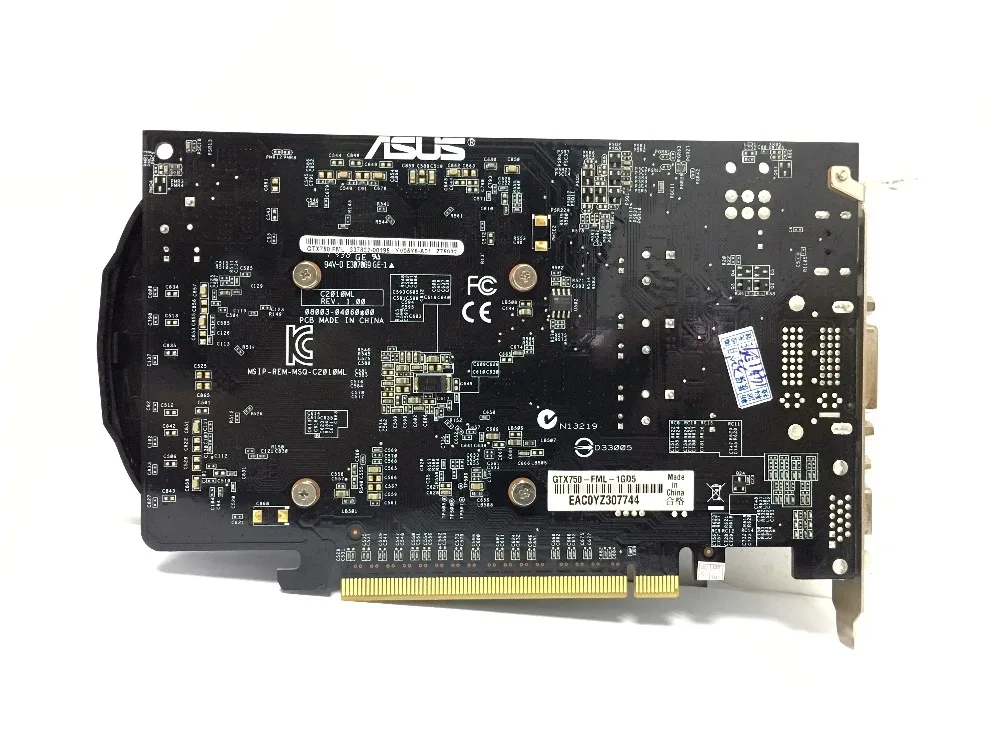 Asus GTX-750-FML-1GB GTX750 1GB 1G D5 DDR5 128 Bit настольные видеокарты PCI Express 3,0 PC компьютерные видеокарты