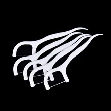 50 шт./кор. зубная нить Стик для зубной нити зубная щетка-зубочистка Teethpic зуб Пластик пятновыводитель Уход Чистка инструменты