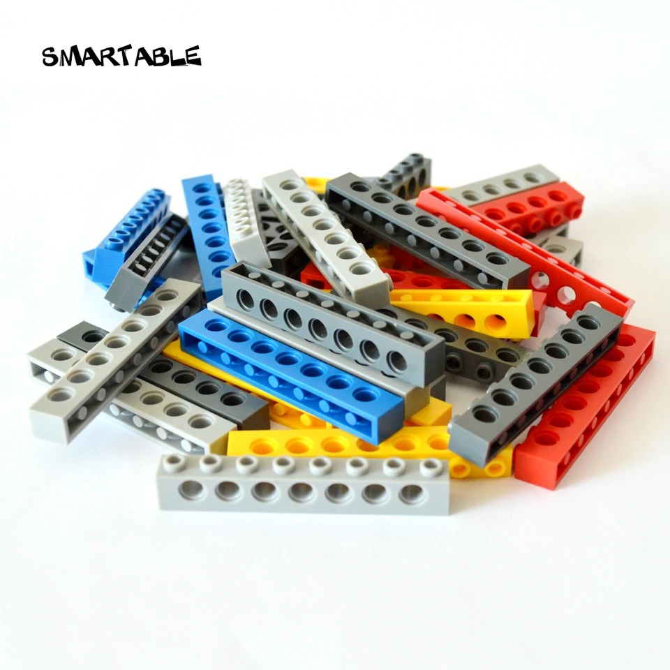 Строительные блоки Smartable Technic 1x8 с отверстиями детали MOC креативные игрушки
