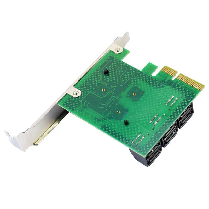  Pcie Zu Sata Karte Pci-E Adapter Pci Express Zu Sata3.0 Expansion Karte 4 Port Sata Iii 6G Für Ssd 