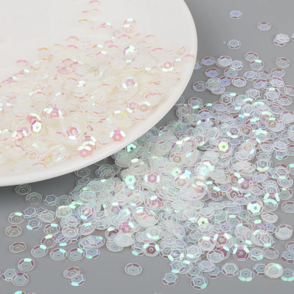 

1200 Pcs/Bag DIY Handmade Colored Sequins 6mm Round Paillettes Wedding Crafts Decorative Apparel Sewing Fabric Accessories