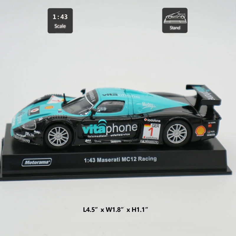 Гоночный автомобиль hommate 1:43 Maserati MC12 имитация металлического сплава игрушечных
