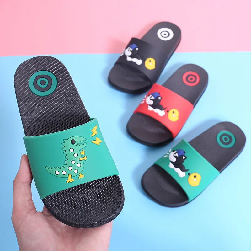 

Sandals and slippers female cute cartoon summer home bathroom daily comfortable non-slip parent-child children couple slippers