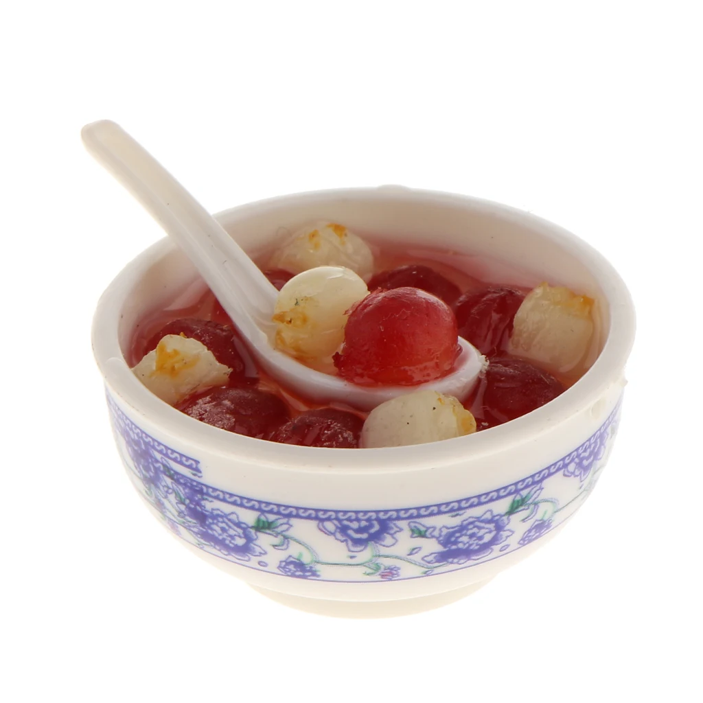 1/12 dollhouse miniatures Chinese Food kitchen accessories Great for your dolls house dining table decoration Kitchen Toys