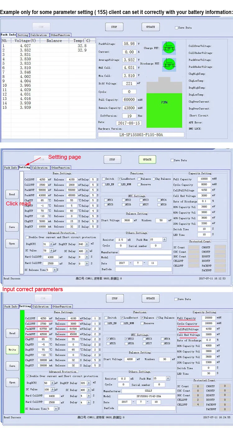 14S SETTING