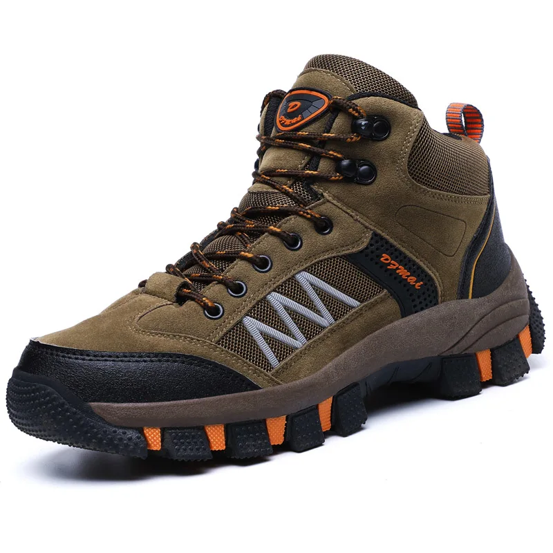 

Outdoor Waterproof Hiking Shoes Men Winter Boots Leather Mountain Climbing Sport Shoes Men's Non-slip Breathable Hiking Sneakers