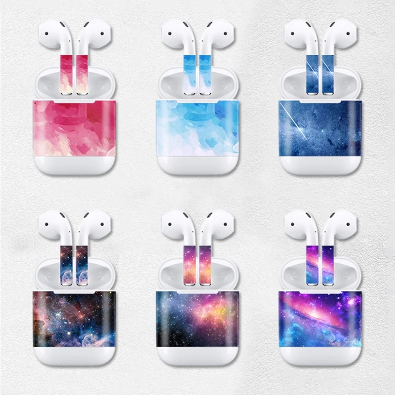 

1Set Protector Skin Sticker for Apple Airpods Charging Box and Wireless Earphone