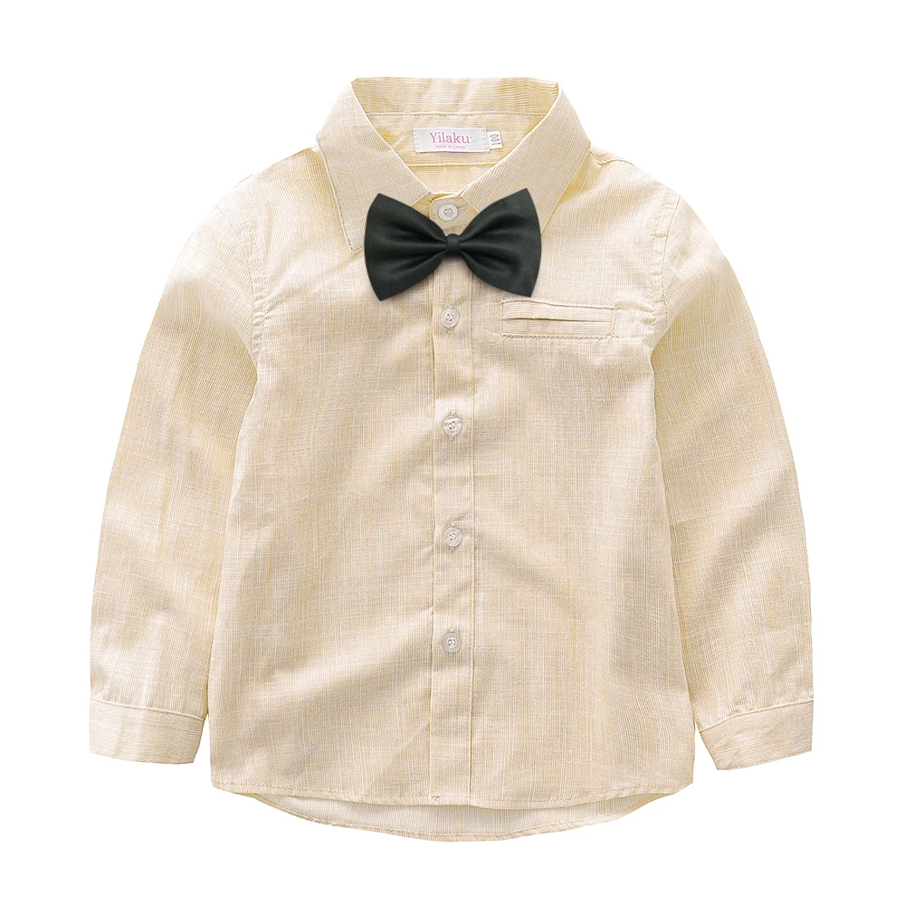 Yilaku/комплекты одежды для маленьких мальчиков; одежда для джентльменов; костюмы-смокинги для маленьких мальчиков; рубашки с галстуком-бабочкой+ брюки на подтяжках; FF461