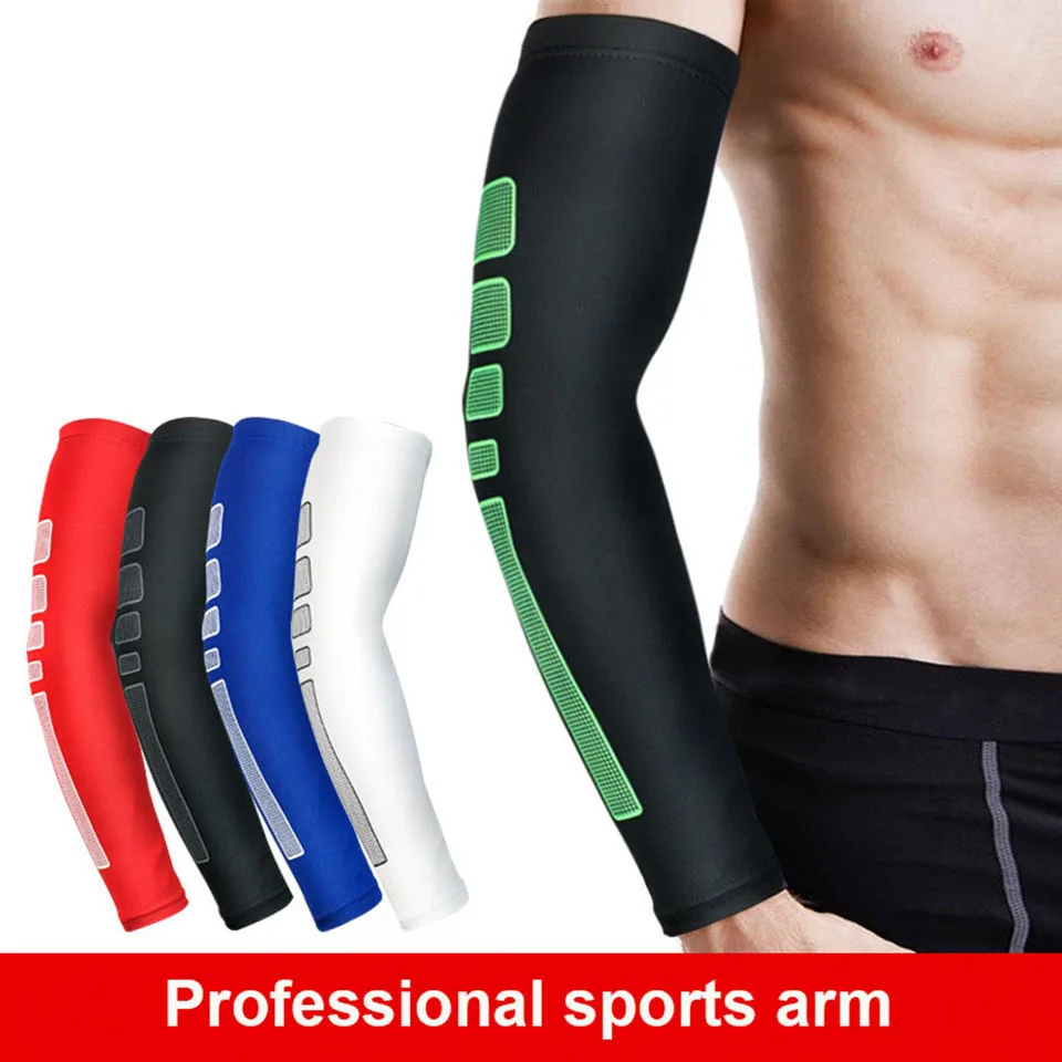 1PCS Antiskid Silicone Riding Cycling Arm Sleeves Basketball Armband