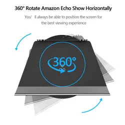 Echo Show Stand 2-го поколения, Алюминиевая Подставка для Amazon Echo Show 2nd горизонтальная 360 Вращающаяся наклонная подставка доставка из США