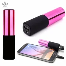 Piagold Портативный Зарядное устройство, aeifond 2400 мАч Запасные Аккумуляторы для телефонов Губная помада Дизайн Перезаряжаемые внешнего резервного Батарея Зарядное устройство для всех телефонов