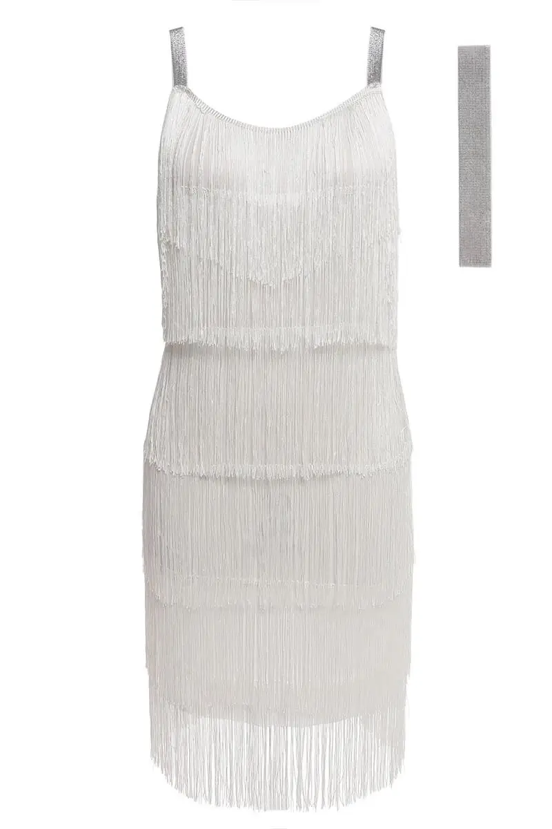 2019 Straps Summer Gatsby Women'S Size Clothes Glam Women Costume Long Clothing Party Tassels Flapper Beach Dresses Fringe Dress 4