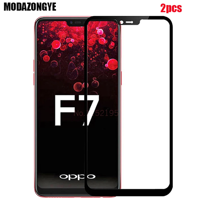2 шт. закаленное стекло OPPO F7 защита для экрана CPH1819 CPH1821 F 7 защитная пленка полное