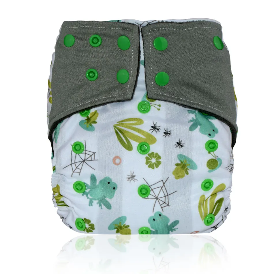Miababy OS бамбуковый уголь карман ткань пеленки, withou два кармана, водонепроницаемый и дышащий для детей 3-15 кг - Цвет: DT05
